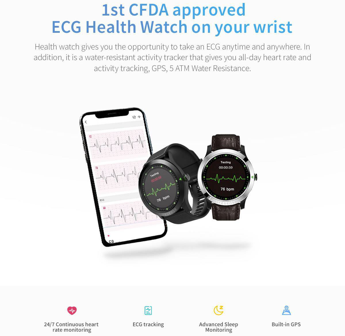 Transtek Smart Watch Bracelet Health Watch